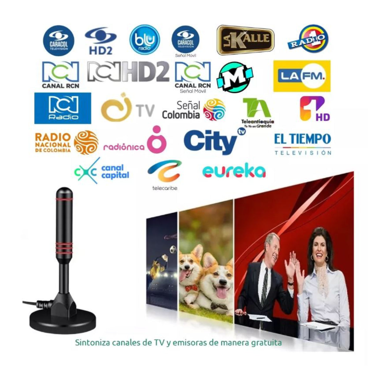 Antena tdt Television Digital 5 metros